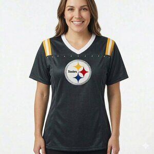 NFL TEAM APPAREL BRAND Women's Navy Steeler's T-Shirt - Size M  NWT